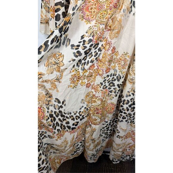 Une Ame boho high low wrap cheetah print dress size small ￼ - Picture 13 of 14